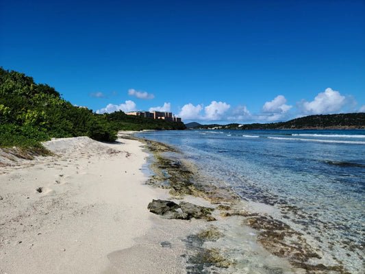 Lindquist Bay beach, St. Thomas USVI — white sand, clear turquoise water